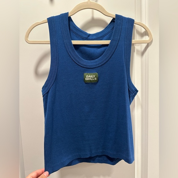 Daily Drills Tops - Blue Daily Drills Tank